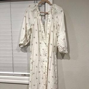 Sleeper loungewear dress in bouquet.